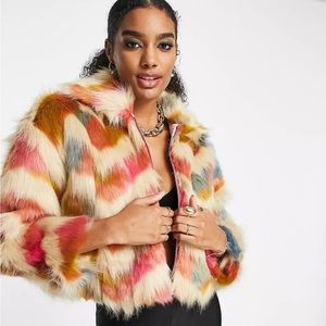French Connection Dallow Faux Fur Jacket